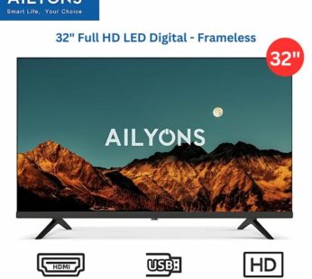 AILYONS TV LET3208W 32 Inch Frameless ATV +DVB T2 Digital LED TV HD Television Digital TVS