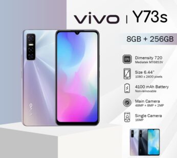 Vivo Y73s 8GB RAM + 256GB Storage, 48MP AI Triple Camera, 33W Fast Charging